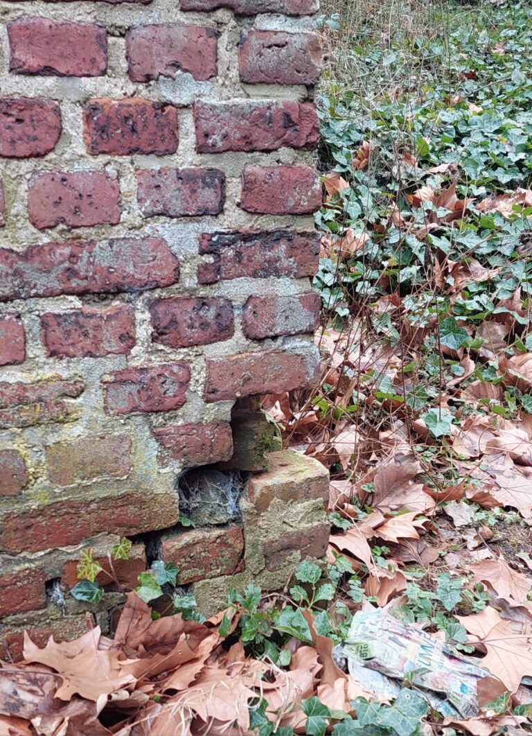 Bröckelnde Hausmauer