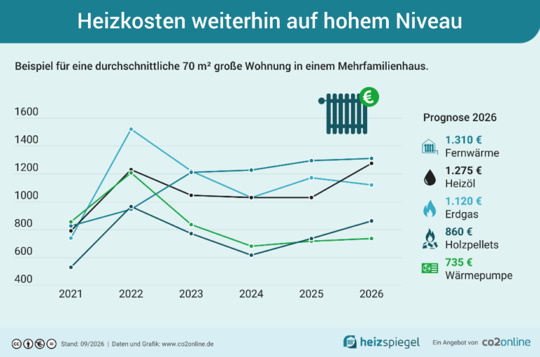 Diagramm Heizkostenspiegel